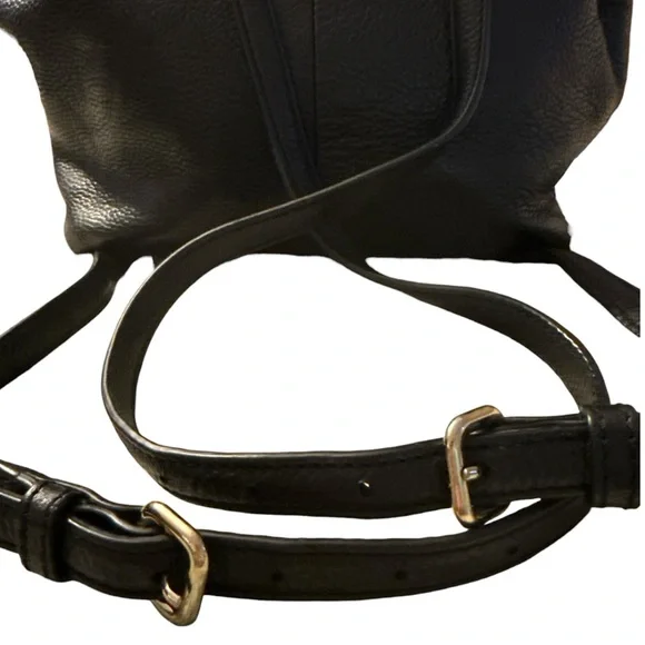 Kate Spade Black Pebbled Soft Leather Backpack Mulberry Street Breezy Small Bag - Picture 9 of 14